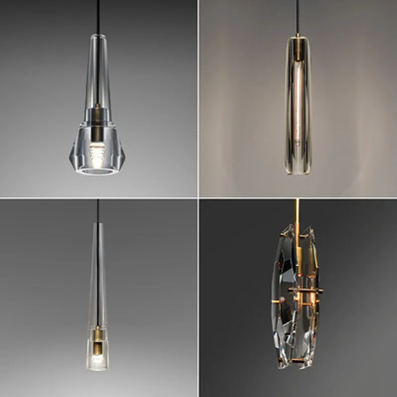 

Nordic Luxury LED Crystal Pendant Lights Modern Living Room Copper Hanging Lamp Bedroom Bedside Dining room Suspend Lamp Fixture