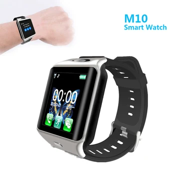 

New M10 Smart Watch Watches Sim TF Card Call Men Women Fitness Sports Bluetooth 4.0 Touch Screen Music Take Photo Smartwatch