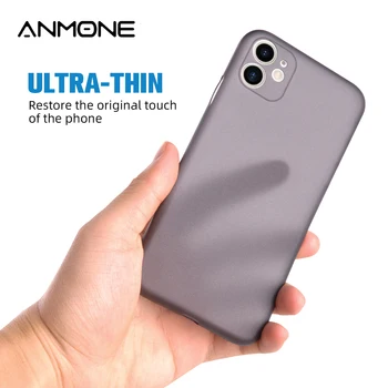 

ANMONE Transparent Shockproof Phone Case For iphone 11 Matte Clear Back Cover For iphone 11 pro Max Full Fitted Phone Case