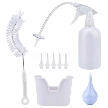 

Ear Wax Removal Tool Kit Ear Irrigation Washer Bottle System Ear Pick Cleaning Set With 5 Replacement Tips Bulb Syringe