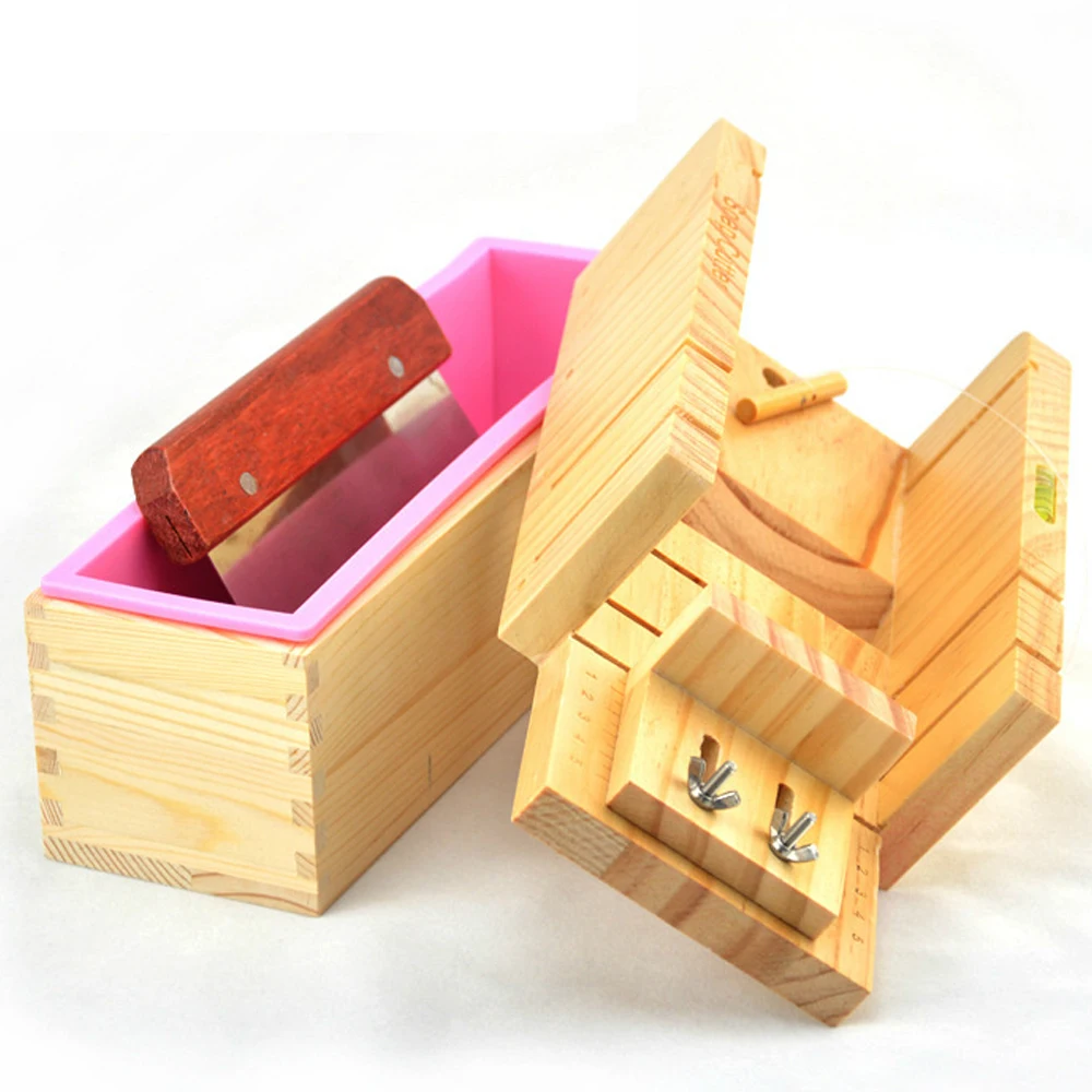 

Handmade Diy Soap Cutting Tool Rubber Wood Adjustable Soap Cutting Device Simple Soap Making Fixed Support Supplies home diy