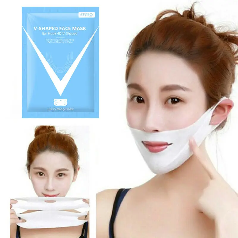 Brand New 4D V-Shape Facial Mask Slimming Lifting Firming Fat Burn Double Chin V-line Face Lift Tools LVS88 | Красота и здоровье