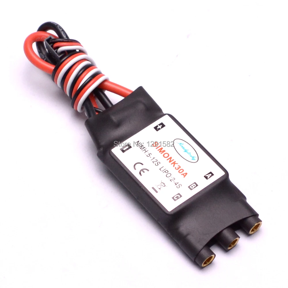 Новый бесщеточный контроллер скорости 2-4S Simonk 30A ESC BEC 5V / 2A для квадрокоптера F450 F550