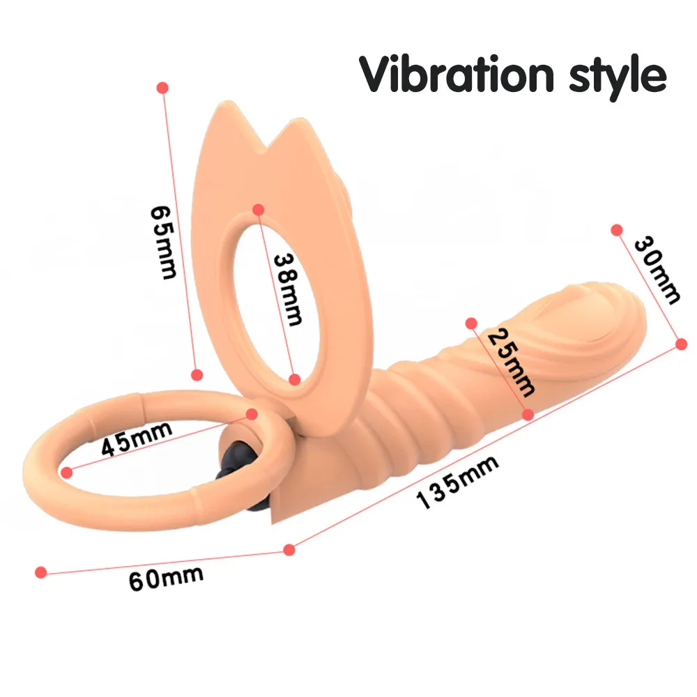 Double Penetration Vibrator Sex Spielzeug Penis Strapon Dildo Vibrator, Bügel Auf Penis Anal Plug für Mann, erwachsene Sex Spielzeug für Anfänger _ 