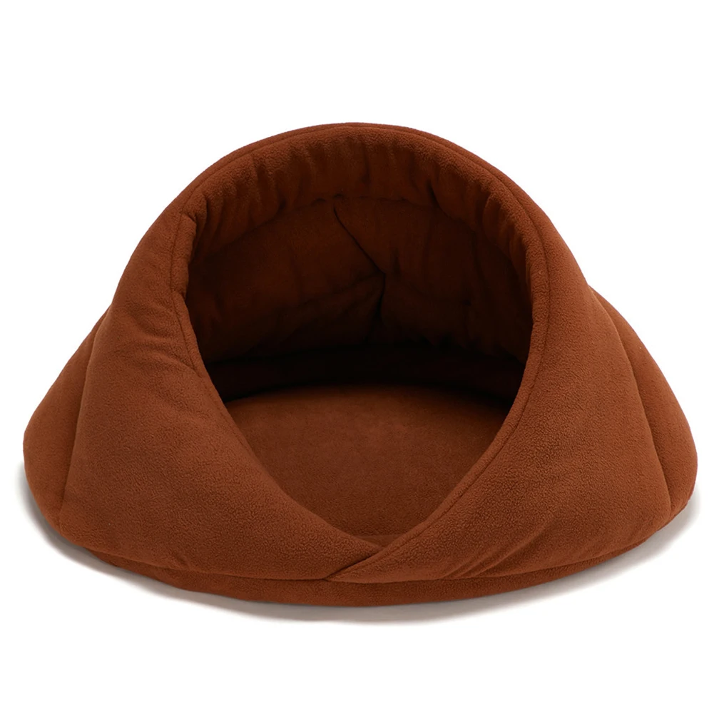 Camel Спальное гнездо, моющееся, для дома, зимнее, теплое, для щенка, для дома, для гостиной, из искусственного флиса, мягкая, для собаки, кошки, для питомца, для кровати, для дома, подушка - Цвет: Camel