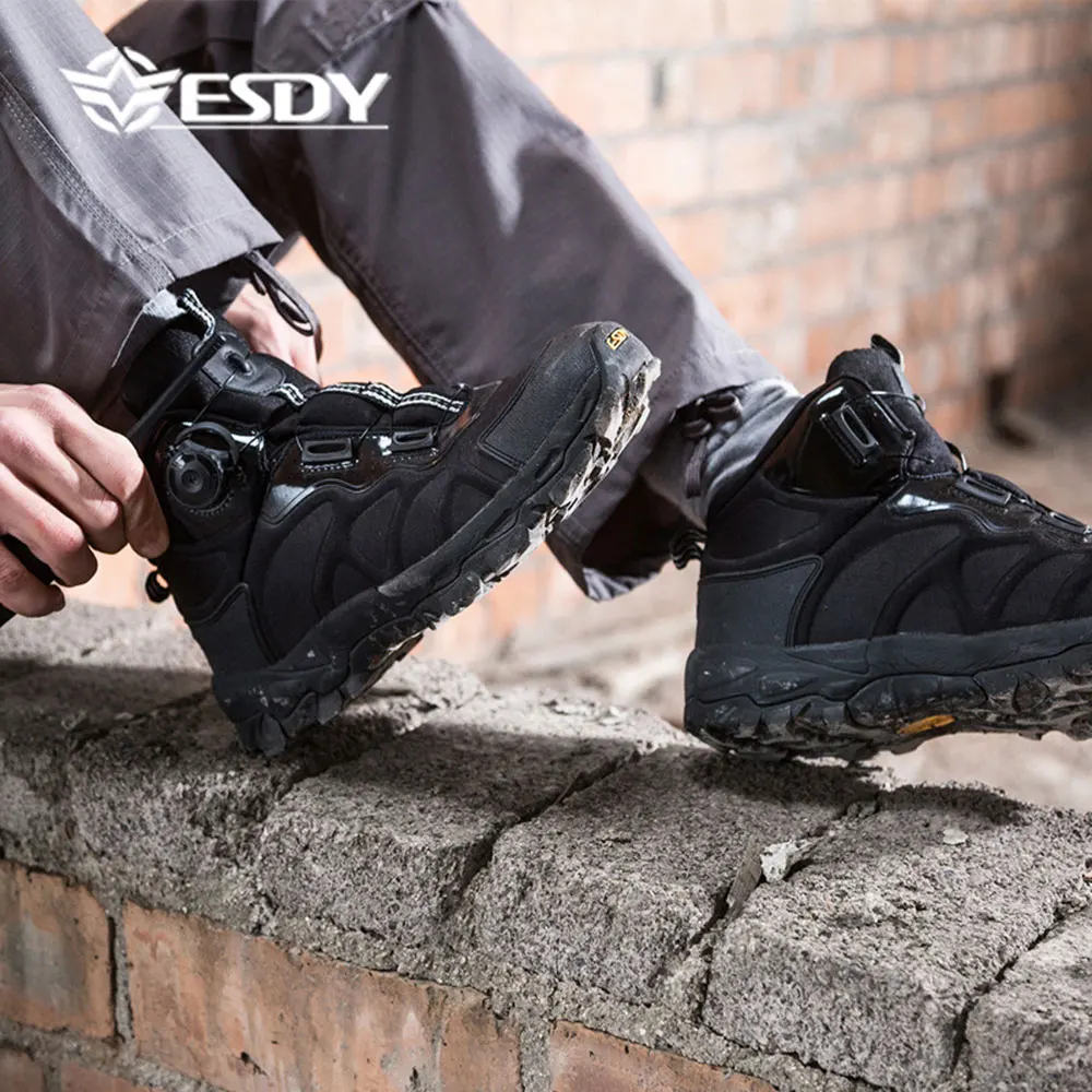 ESDY мотоциклетные ботинки тактические сверхлегкие тренировочные ботинки мужские спортивные кроссовки уличные походные треккинговые альпинистские ботинки