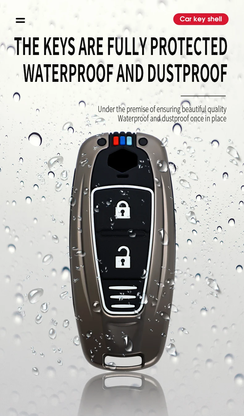 Custodia Smart Key Shell per auto in lega di zinco per Suzuki Vitara Swift Ignis Kizashi SX4 Baleno Ertiga 2016 2017 2018 2019 portachiavi - H54a6646b6ff4471087db1f0cfb60748eX