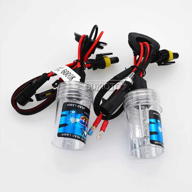 SUKIOTO Premium 12V Metal Base 35W H7C 4300K 5000K 8000K HID Xenon Bulb Lamps 55W H7 H7C 6000K Short Tube Car Accessory Light (1)