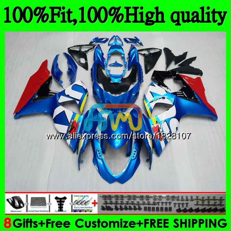 K9 для SUZUKI GSXR-1000 GSXR 1000 09, 10, 11, 12, 13, 15 и 16 синий 44BS. 124 GSXR1000 2009 2010 2011 2012 обтекатель - Цвет: No. 1