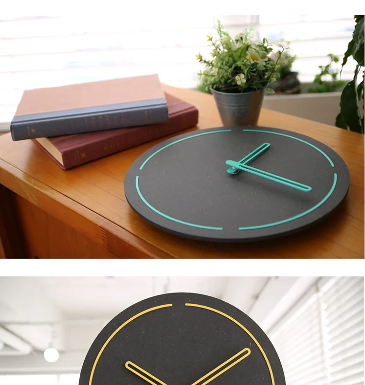 Nordic Wall Clock Simple Modern Design Brief Clocks Bedroom 3D Decorative Acrylic Quartz Wall Watch Home Decor Silent 10 inch