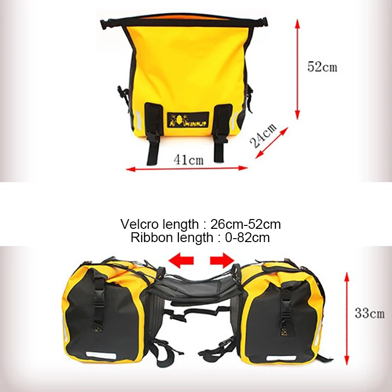 30L* 2pcs сумка для мотоцикла на открытом воздухе сухой мешок водонепроницаемый дайвинг плавание Пешие прогулки Вождение дорожные наборы