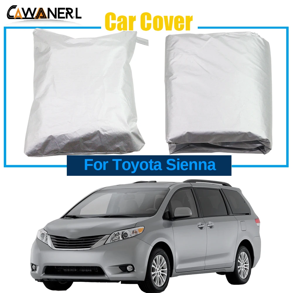 

Car Cover For Toyota Sienna 1998-2020 Outdoor Anti-UV Sun Snow Rain Dust Protection Sunshade MPV Cover Windproof