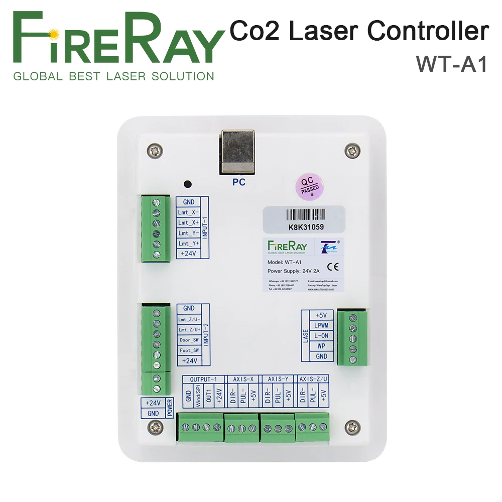 Система лазерного контроллера FireRay Co2 для гравировального станка K40 Laser 3020 6040