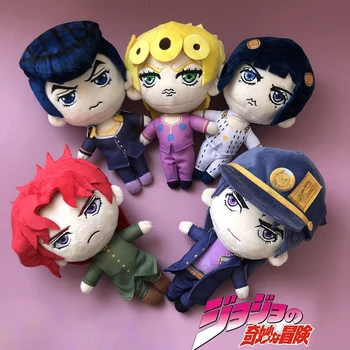 

Anime JoJo's Bizarre Adventure Kakyoin Noriaki Kujo Jotaro Plush Cosplay Plush Doll Higashikata Josuke Dress Up Clothing Toys