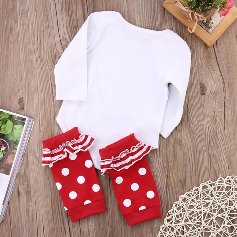 Newborn Christmas Deer Outfit Baby Bodysuits+ Socks Cotton Underwear Jumpsuit Infant Clothing Set Fall Autumn