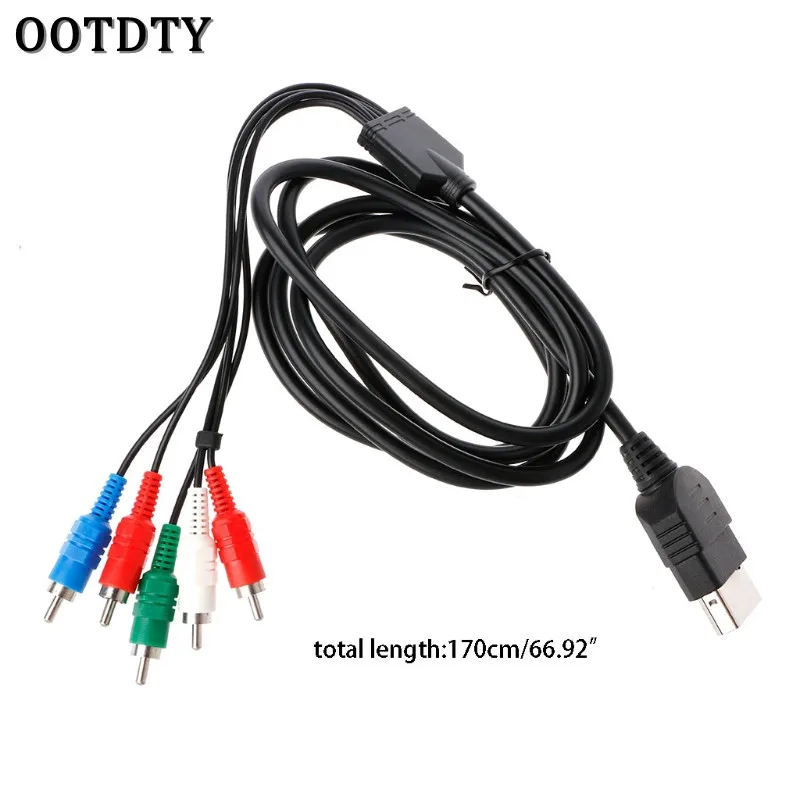 OOTDTY HD TV Component Composite Audio Video AV Cable Cord For First Generation for XBOX Game Audio Canle
