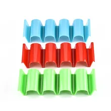 6 шт., стеллаж для хранения обеденных принадлежностей, 4 элемента, держатель для пикника, Taco, твердые, компактные, вечерние, легко очищаемые, PP, домашний, кухонный инструмент для пирога, посуда