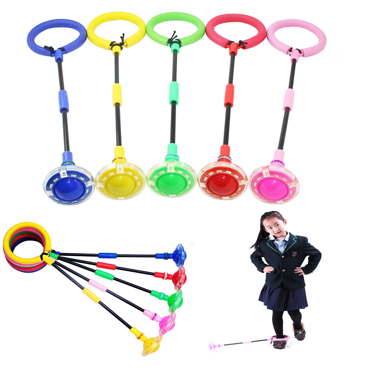 Led Flash Wheel Jumping Ball Skipping Rope Adults Children Aliexpress
