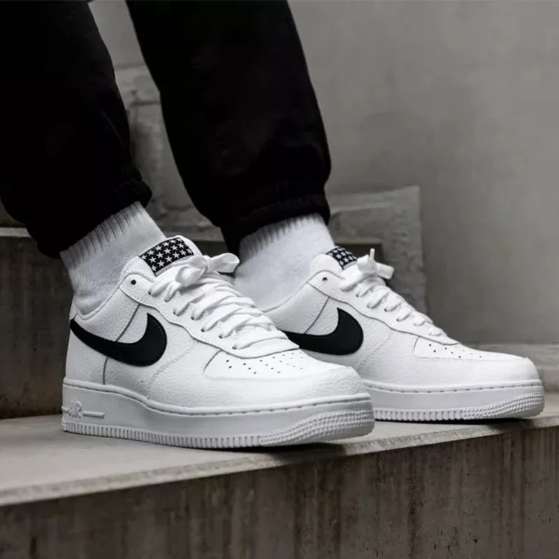 Оригинальные подлинные мужские кроссовки для скейтбординга от Nike Air Force 1 AF1, спортивные уличные кроссовки, удобный светильник, новинка, AA4083-103