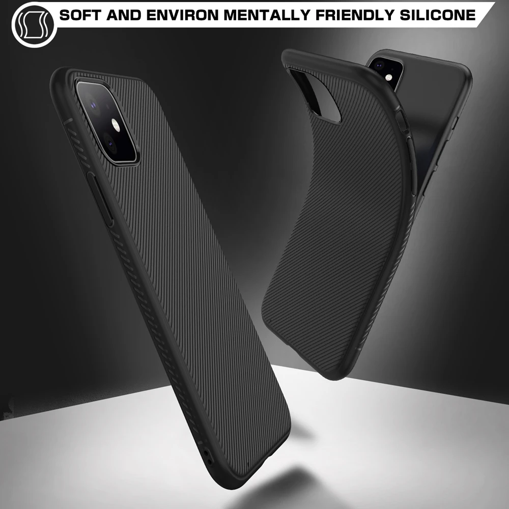 Для iPhone 11 iPhone 11 Pro Max Чехол легкий тонкий Environ силиконовый мягкий чехол для iPhone 11 задняя крышка-чехол для телефона Funda