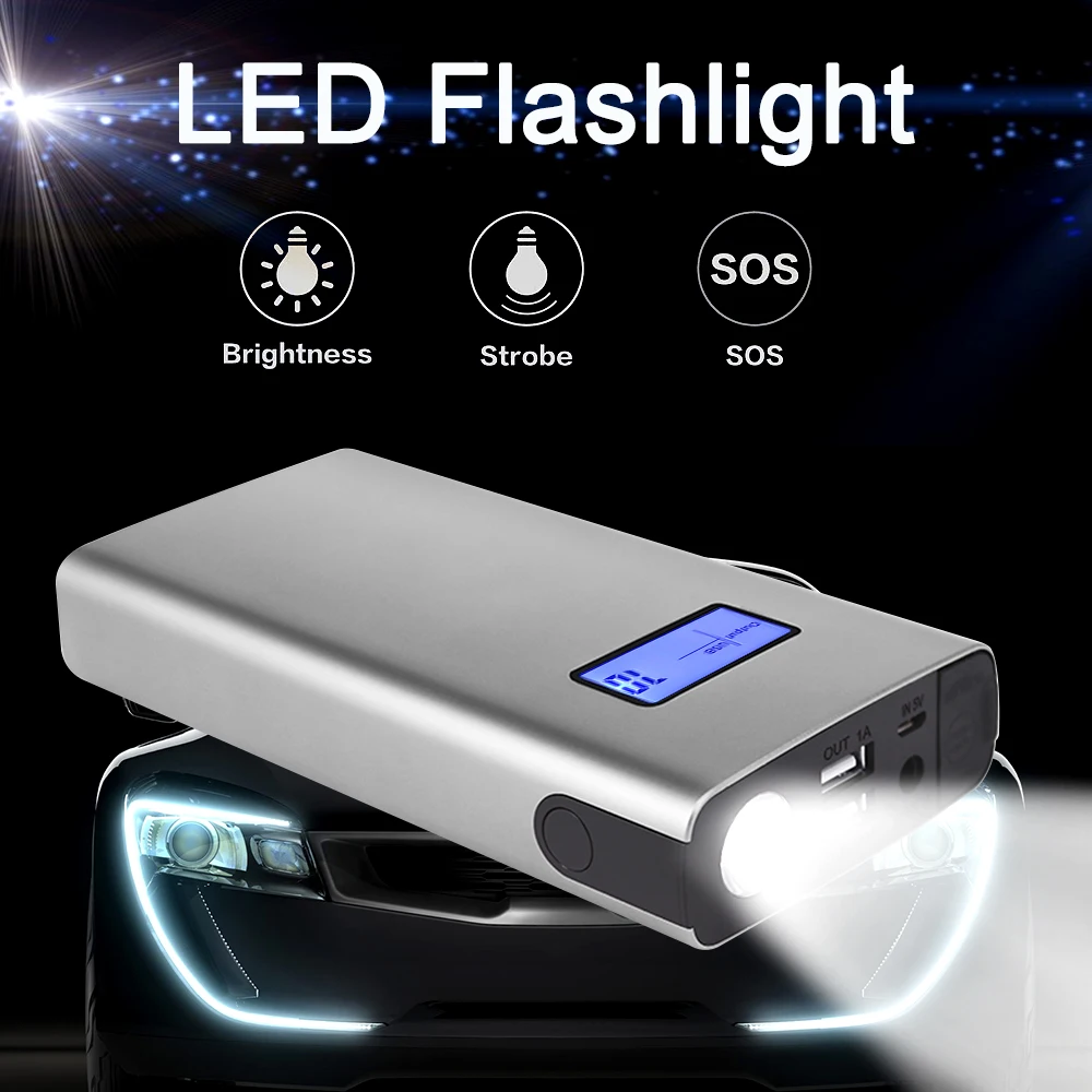 

Car Jump Starter Portable Auto Battery Booster Kit Emergency Power Pack Phone Charger with Smart Charging Port (700A 18000mAh)