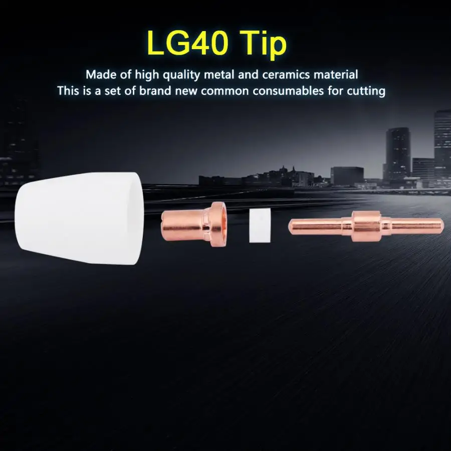 190 шт электрод сопла Расширенный наконечник электрод расходный Аксессуар подходит для LG40 резак факел