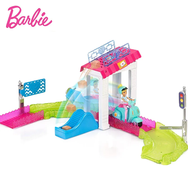 

2019 Barbie Doll Motorized Barbie Post Office Package Drop Fashion Doll Barbie On The Go Vehicle & Doll Barbie Accesseries