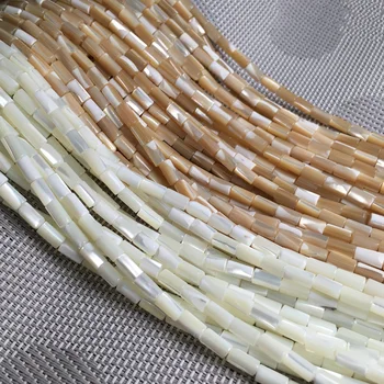 

Natural shell beading beads Punch loose beads isolation bead for Jewelry Making DIY for bracelet necklace size 4x8 5x10mm