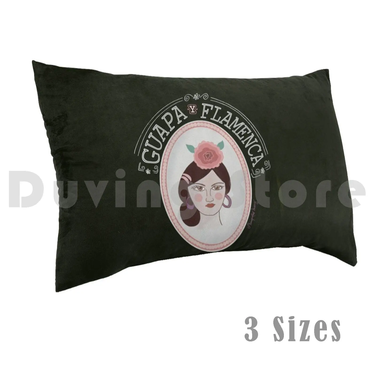 Bella E Flamenco Di Amapollas Moras Federa Fai Da Te 50X75 Bellissimo Flamenco Flamenco Ballerino Gypsy Spagnolo Spagnolo