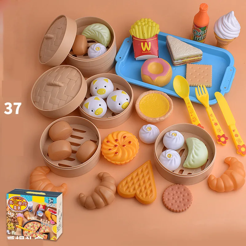 84 Pçs Corte De Café Da Manhã Comida Fingir Jogar Crianças Jogo De Cozinha  Brinquedos Segurança Em Miniatura Conjuntos De Alimentos Educativo Clássico  Brinquedo Para Crianças - Brinquedos De Cozinha - AliExpress