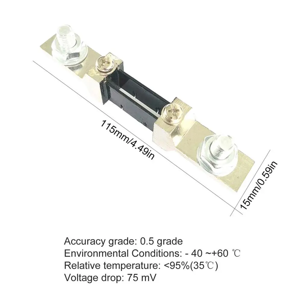 FL-2 50A/100A/200A 75MV DC Токовый Шунт резисторная панель для цифровой амперметр измерительный прибор класс омметра 0,5 Токовый Шунт резистор