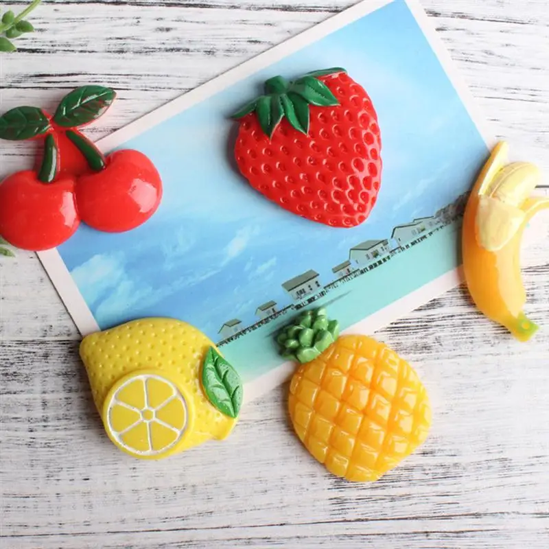 5 шт. полимерные наклейки на холодильник вишня клубника|Магниты холодильник| |