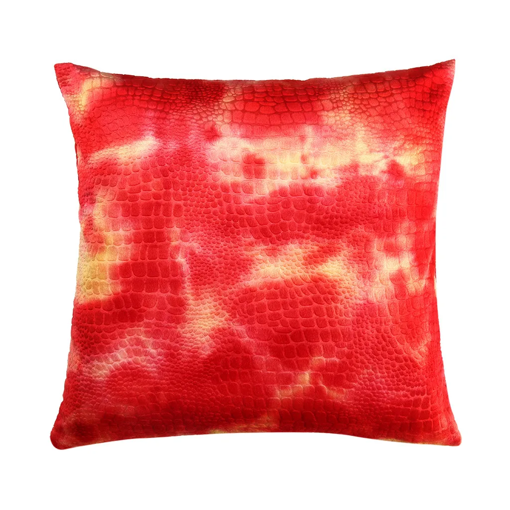 Новая технология Tie-dye наволочка полиэстер плюшевая украшения для дома подушка