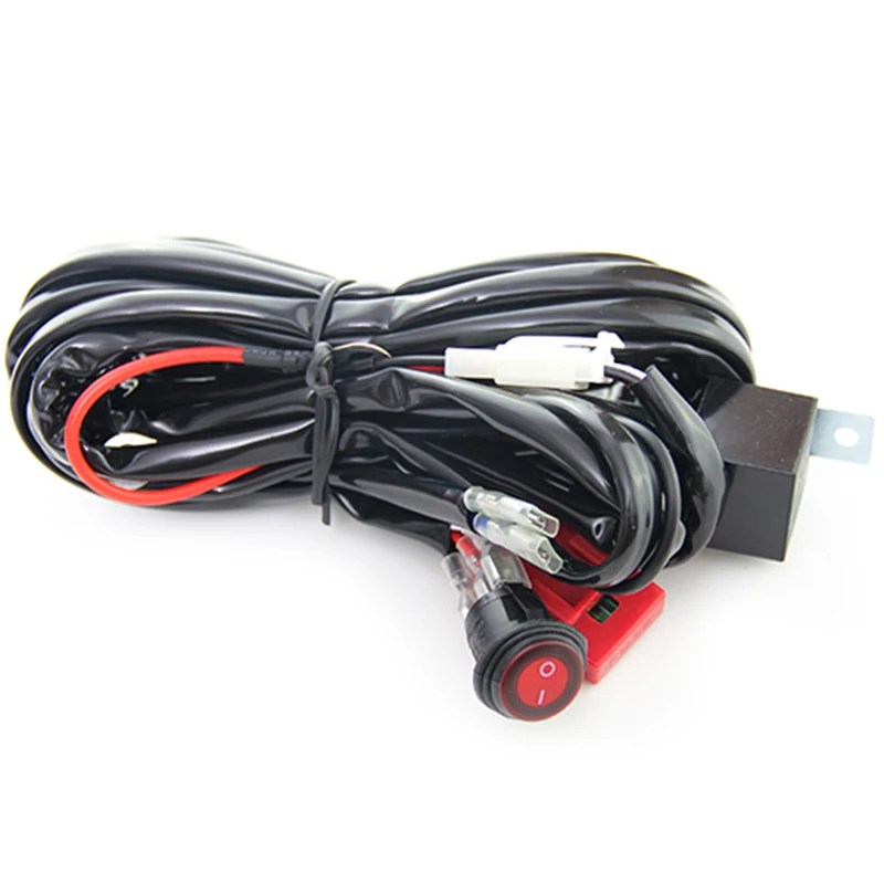 12V 40A Relay Wiring Harness Work Fog Light Bar Kit ON/OFF Switch Led Spotlight | Автомобили и мотоциклы
