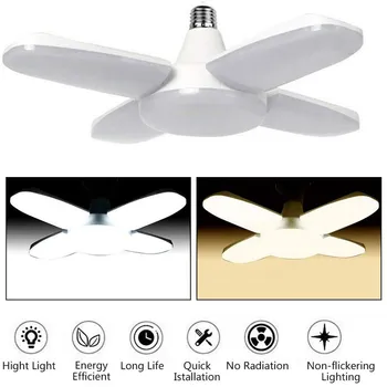 

Super Bright Industrial Lighting 60W E27 Led Fan Garage Light 1000LM 85-265V 2835 Led High Bay Industrial Lamp for workshop