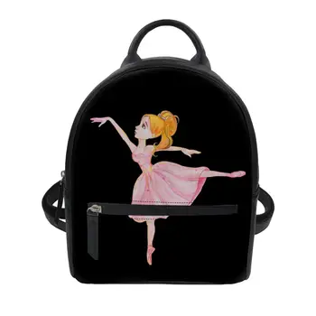 

Women's luxury backpacks Custom patterns Ballet girl Print Bagpack Casual Anti Theft Backpack for ladies travel backpack