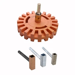 Kit d'outils de roue de gomme de retrait de décalcomanie avec 3 pièces roue de meulage commode diamant roue de meulage pierre de commode 