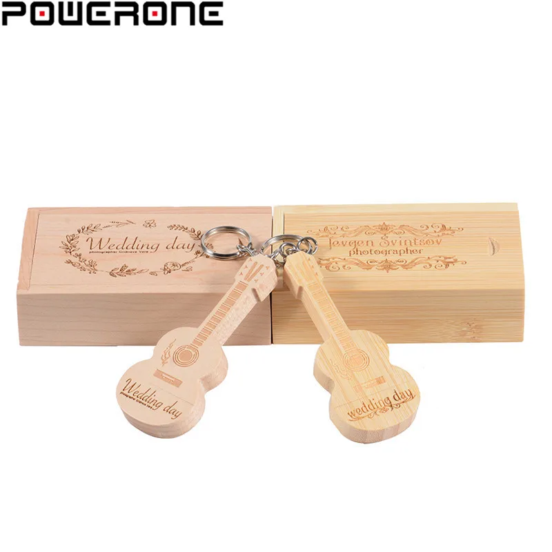 Usb флеш накопитель POWERONE деревянный с логотипом под заказ 64/16/32 ГБ|USB