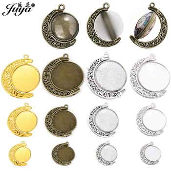 

3PCS Rotation Planet Double Side Cabochon Pendant Base 20/25/30mm Tray Charms DIY Jewelry Making For Pendants Keychains Crafts