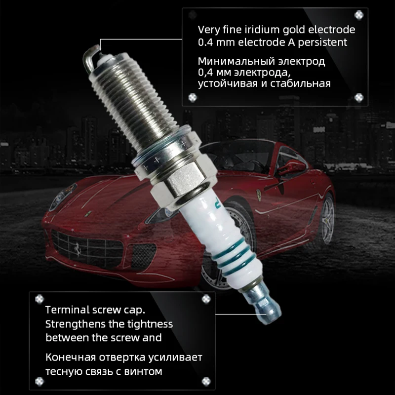 4 шт. 90919-01253 SC20HR11 новая иридиевая Свеча зажигания для Toyota Corolla Axio Allion Prius Fielder Harrier Lexus Spade Auris