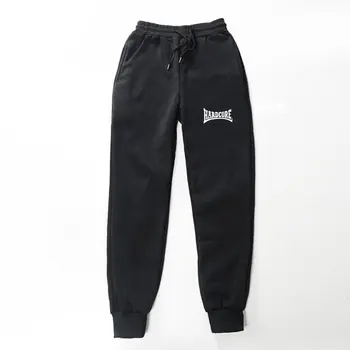 

2019 new Quality Fleece trousers HARDCORE Letter Printed Women Men Jogging Pants Hip hop Streetwear Men SweatpantS balckGray