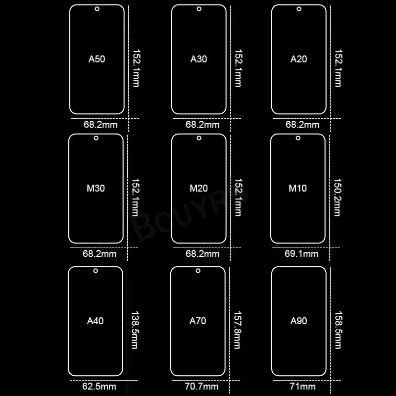 Защитное стекло закаленное для Samsung Galaxy A50/A51/A71/A21s/M51/A41/A10/M31s/M21/A12 3 шт.|Защитные