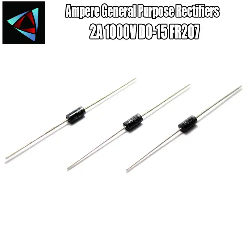 40pcs Rectifier Diode 2a 1000v Do 15 Fr7 Diodes Aliexpress