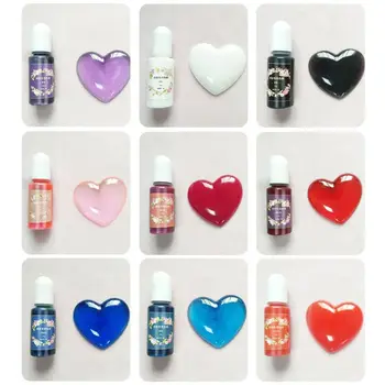 

10 Pcs/set DIY Crafts Handmade Epoxy Pigment Jewelry Making Accessories Oily Dye NEW