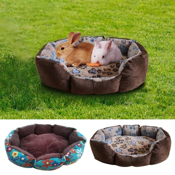 

Dog Bed Pow Print Pet Octagonal Kennel Super Soft Cotton Velvet Winter Warm Pet Cat Nest Winter Dog Bed Cotton Dog Bed Cat Nest