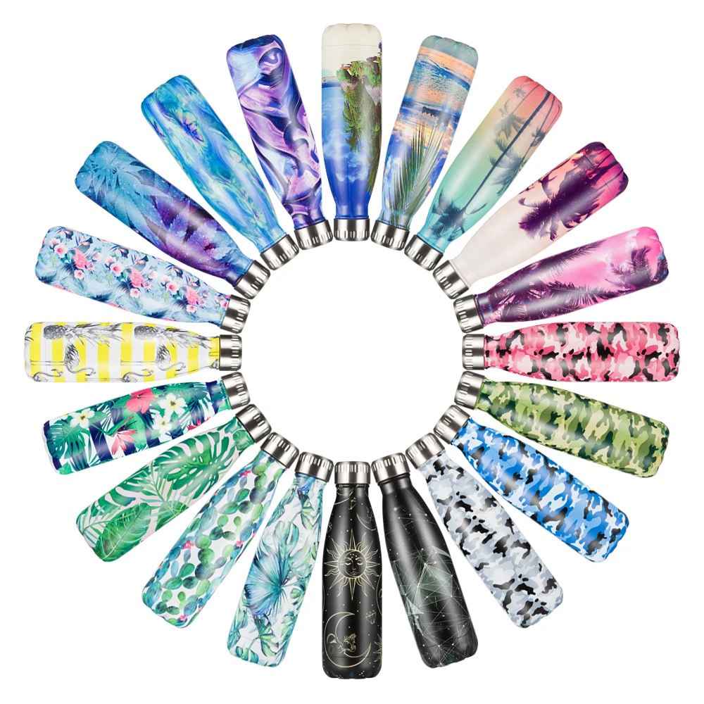 

Designer BPA free Water Bottle Tea Cups Double Wall Beer Coffee Thermos Bottle Travel Bicycle Gym Sport Chilly Drink Bottle Mug