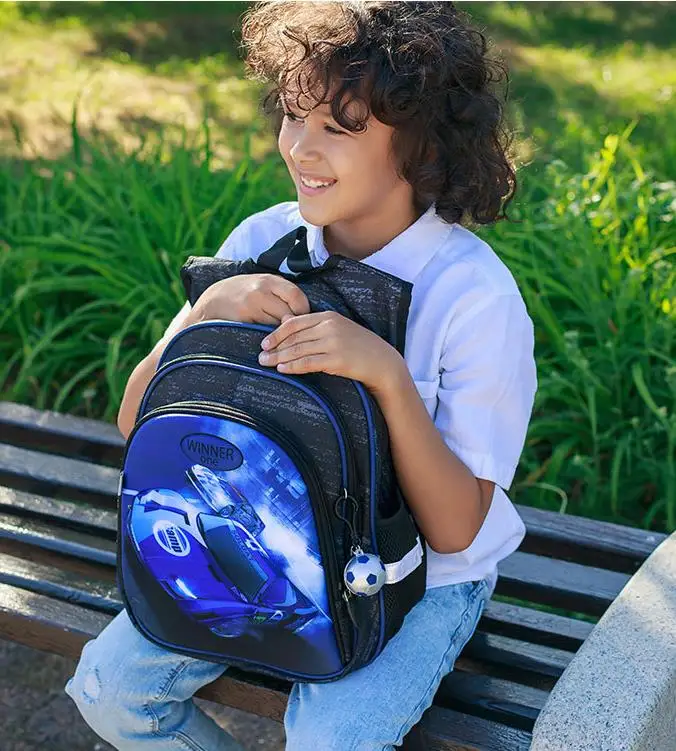 

Cartoon 3D Cat Car Tank School Bags for Boys Girls Reflective Orthopedic Backpack Primary School Children Backpack Kids Satchel