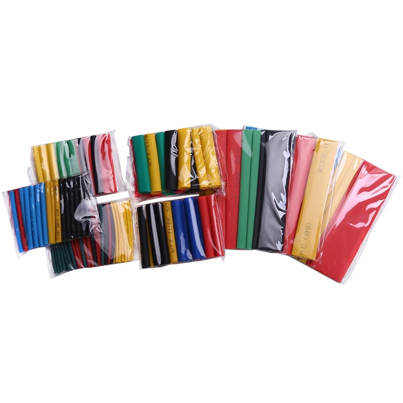 164 шт. ПЭ термоусадочная Ассорти Термоусадочные трубки жильный кабель