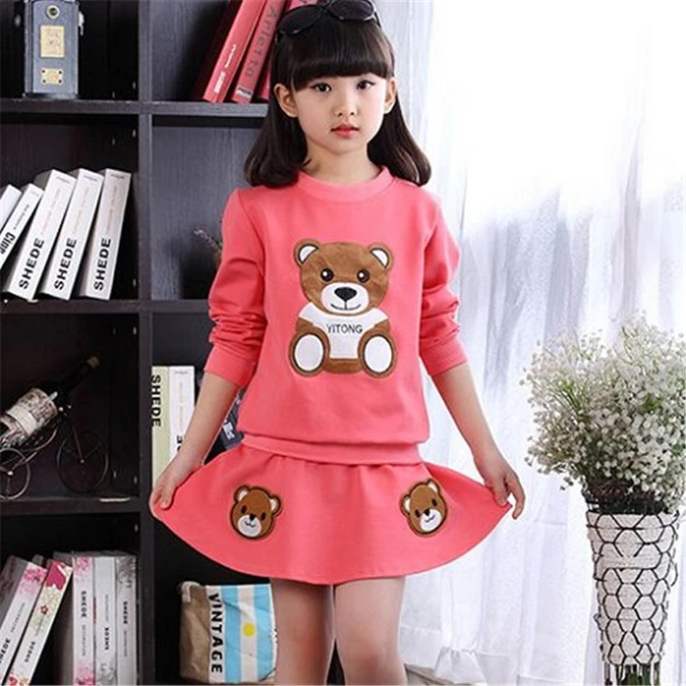 

2019 Toddler Girl Clothes Spring Autumn Children Clothing High Quality Long Sleeve Kids Clothes For Girls Costume 4-12 Year