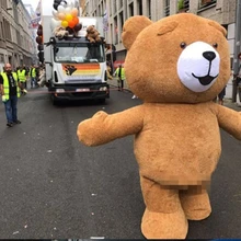 1,95 м надувной плюшевый мишка на Хэллоуин, маскарадный костюм, вечерние костюмы для костюмированной вечеринки, одежда для взрослых, рекламная акция, верхняя одежда